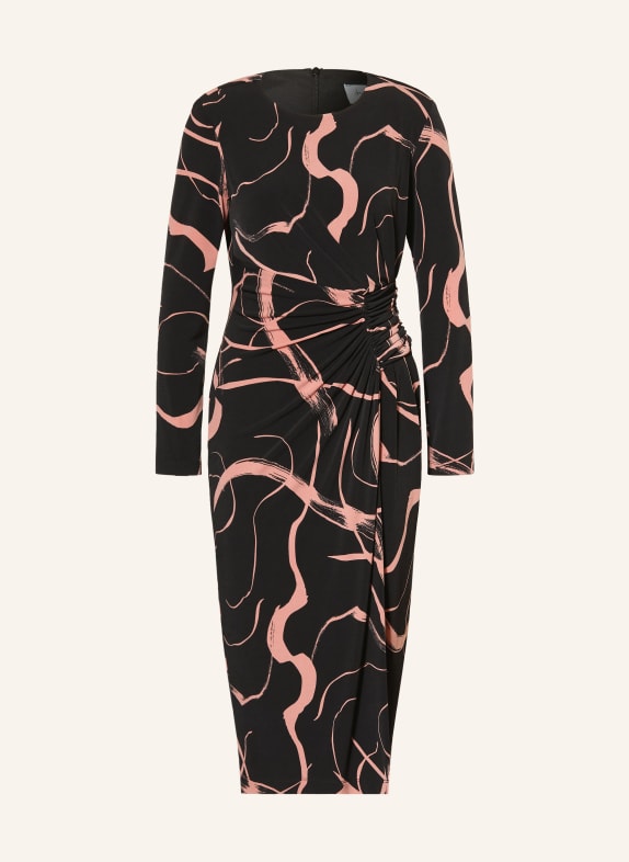 Joseph Ribkoff Wrap-style dress BLACK / PINK