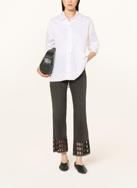 Joseph Ribkoff Rechte jeans met sierstenen 2606 Granitgrau