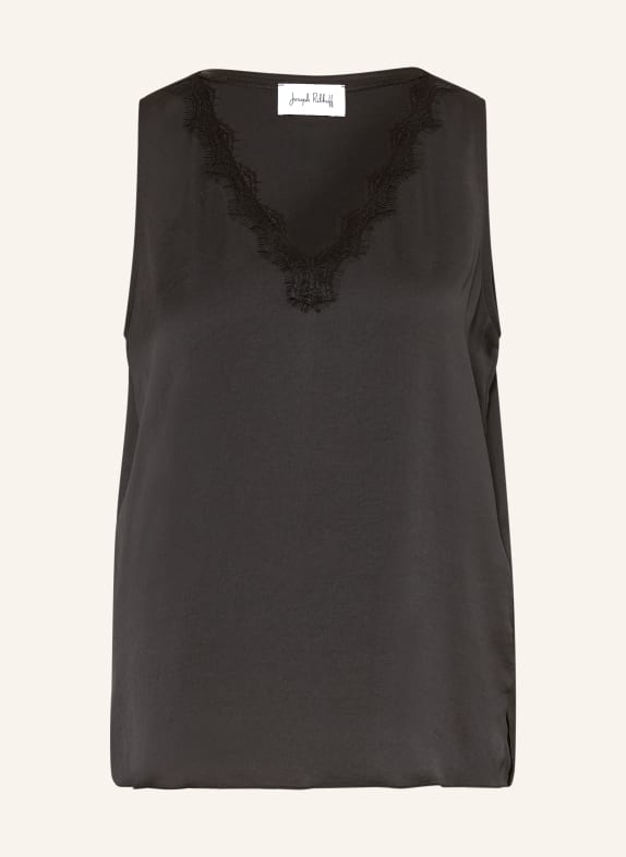 Joseph Ribkoff Blouse top with lace BLACK