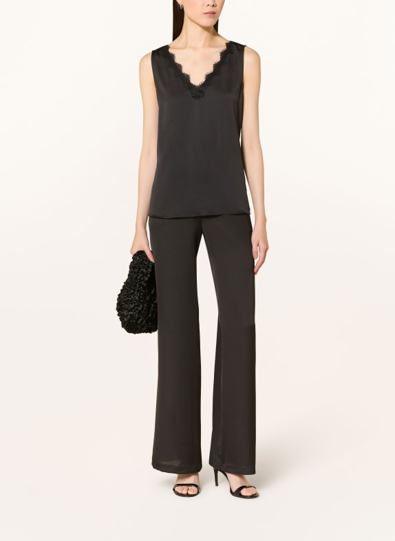 Joseph Ribkoff Blouse met kant ZWART