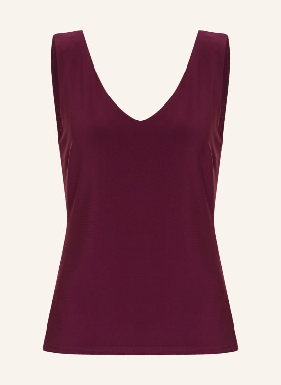 Joseph Ribkoff Jersey blouse top DARK RED
