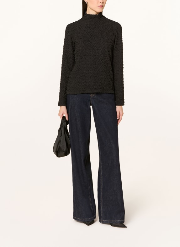 Joseph Ribkoff Blouse van mesh ZWART