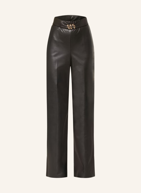 Joseph Ribkoff Hose in Lederoptik SCHWARZ