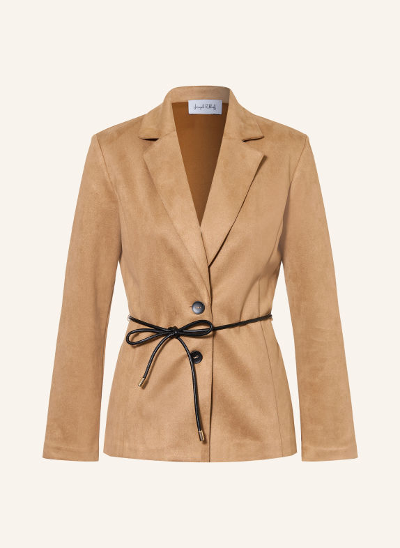 Joseph Ribkoff Blazer in leerlook BEIGE
