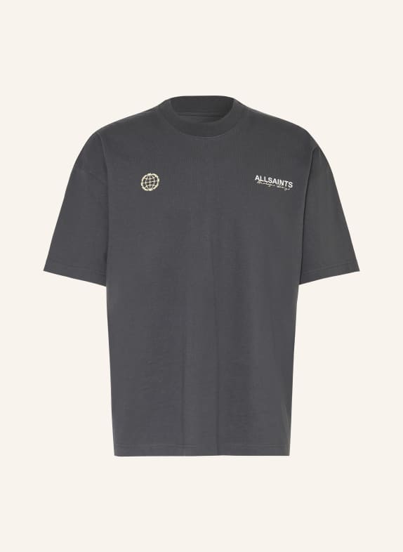 ALLSAINTS T-shirt EMBLEM GRIS FONCÉ / ÉCRU