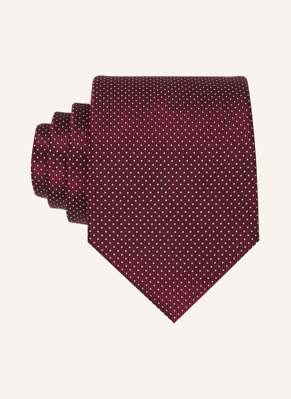 ROY ROBSON cravate ROUGE FONCÉ / BLANC