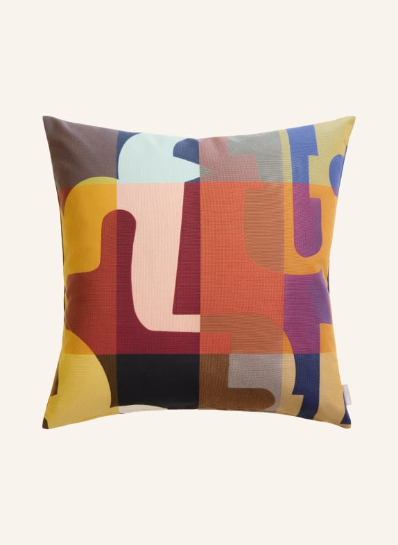 ROHLEDER PATCH Decorative Pillow BEIGE / DARK ORANGE / DARK BLUE