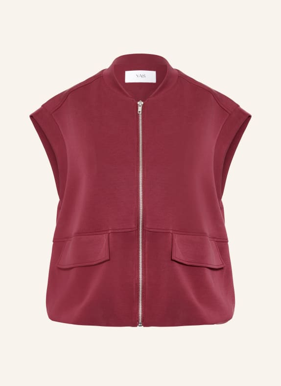 Y.A.S. Sweatvesty TMAVĚ ČERVENÁ