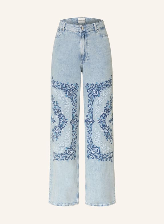 CLAUDIE PIERLOT Wide Leg Jeans K007 DUAL-COLOR
