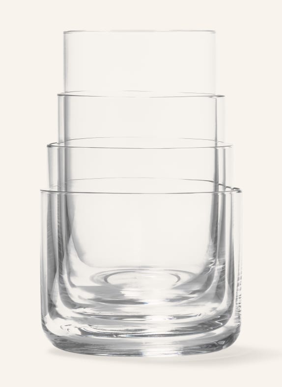 aarke 4er-Set Trinkgläser NESTING WEISS