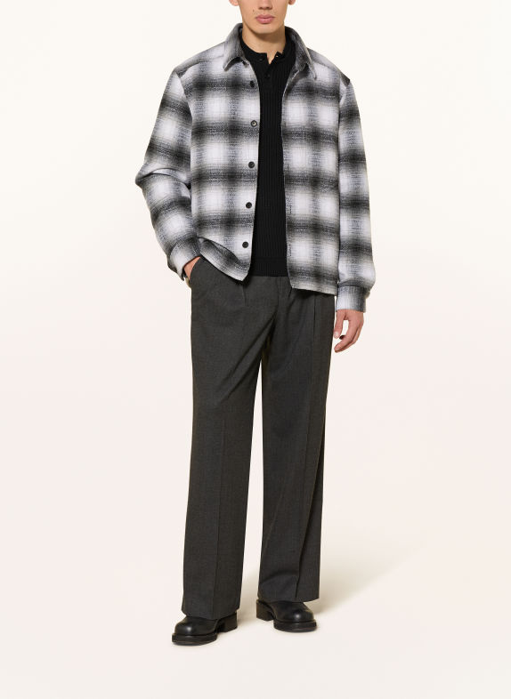 DRYKORN DIEGGO Oversized Jacket DARK GRAY / WHITE