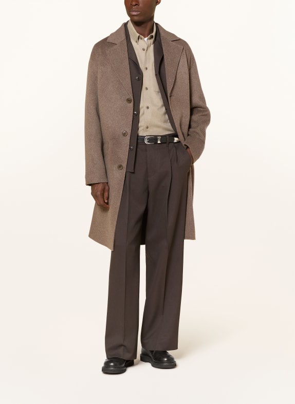 DRYKORN LEEK WIDE Regular Fit Pants DARK BROWN