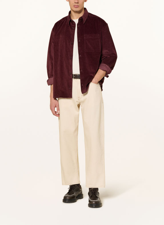 DRYKORN Cordhemd BAUNT Comfort Fit DUNKELROT
