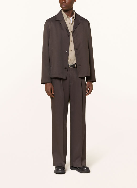DRYKORN LOUVIN Oversized Jacket DARK BROWN