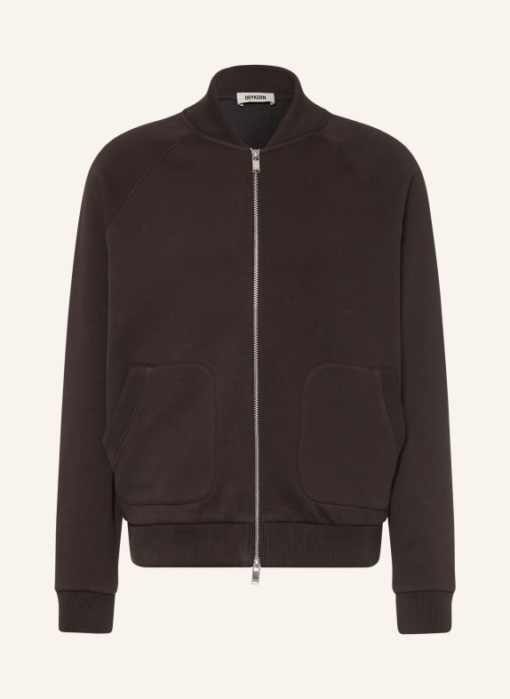 DRYKORN FAREK Sweatshirt Jacket DARK BROWN