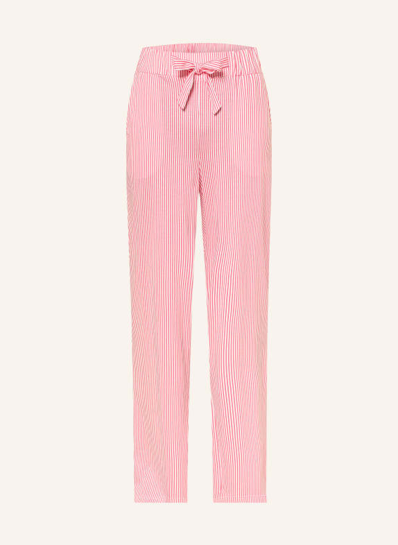 CALIDA Schlafhose FAVOURITES BEACH HELLROT / WEISS