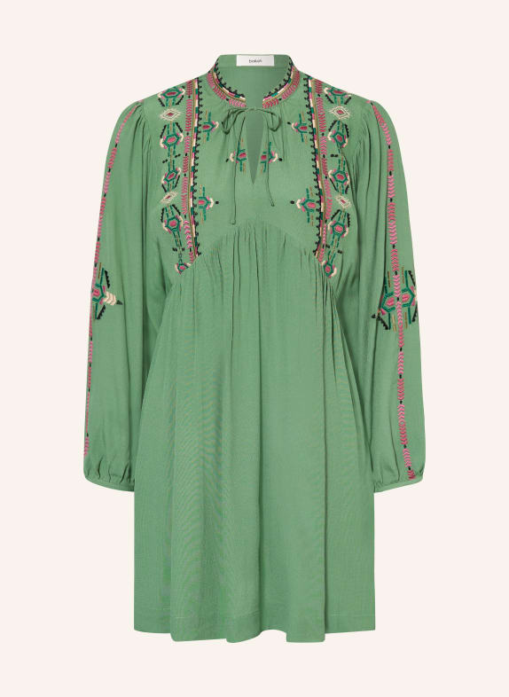 ba&sh Kleid TELMA GRÜN / ECRU / PINK