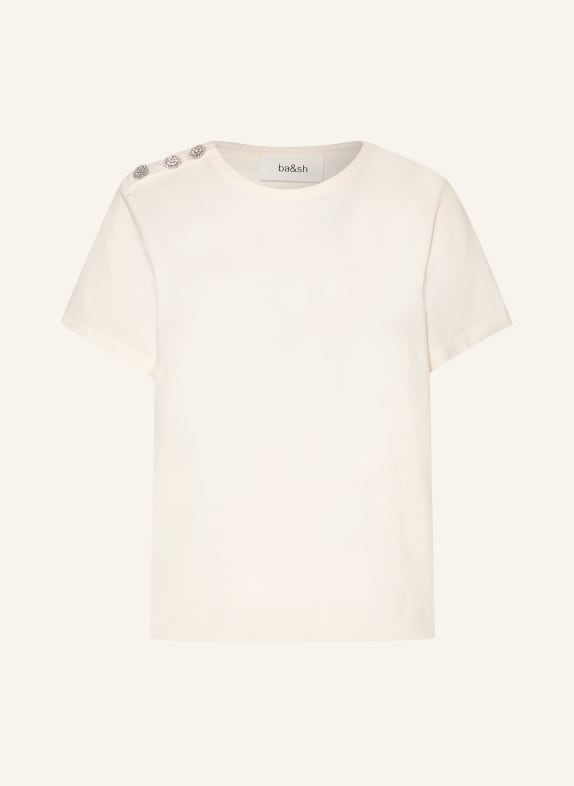 ba&sh T-Shirt ELMER mit Schmucksteinen WEISS