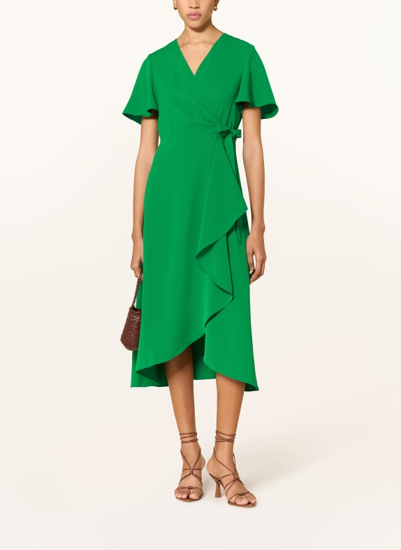 Phase Eight Wickelkleid JULISSA mit Volants GRÜN