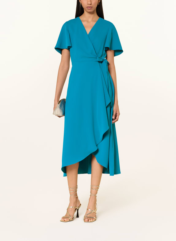 Phase Eight Wickelkleid JULISSA mit Volants BLAU