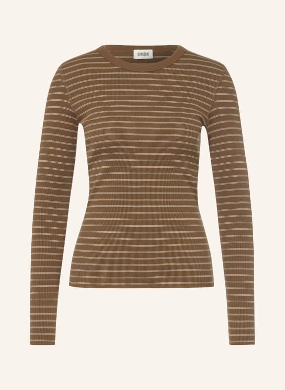 DRYKORN Longsleeve NURIT KHAKI / CREME