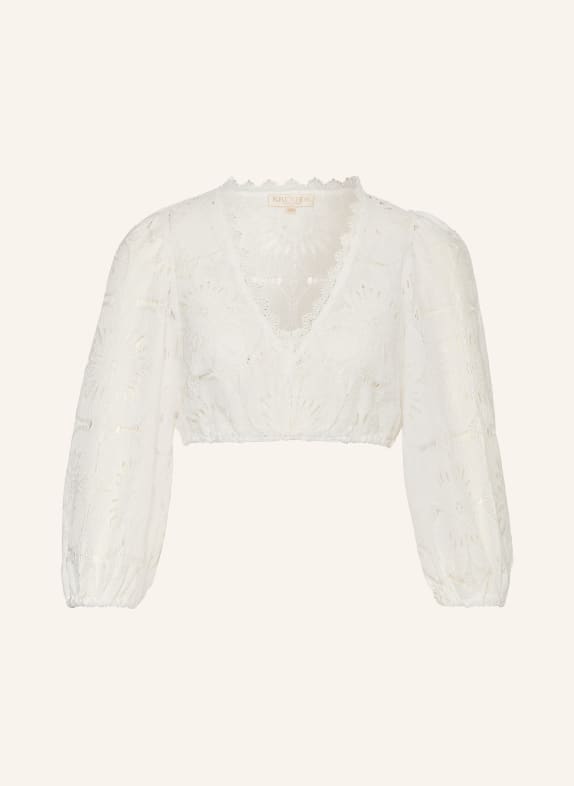 KRÜGER Dirndlbluse aus Lochspitze WEISS