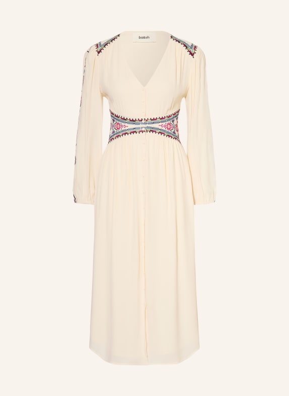 ba&sh Kleid TINA ECRU / LILA / DUNKELBLAU