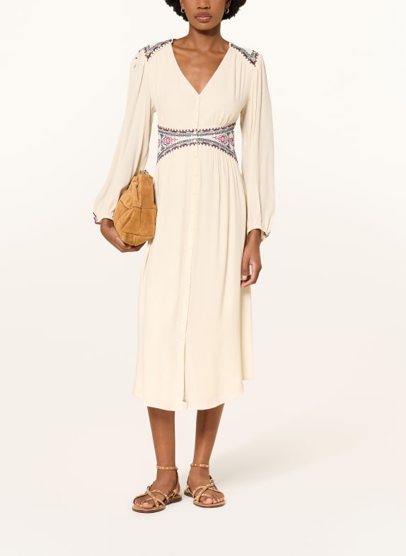 ba&sh Kleid TINA ECRU / LILA / DUNKELBLAU