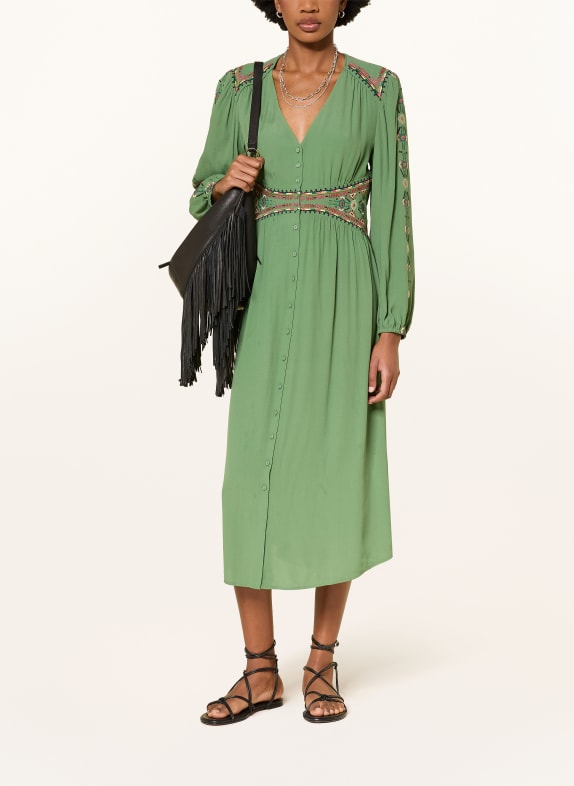 ba&sh Kleid TINA GRÜN / PINK / SCHWARZ