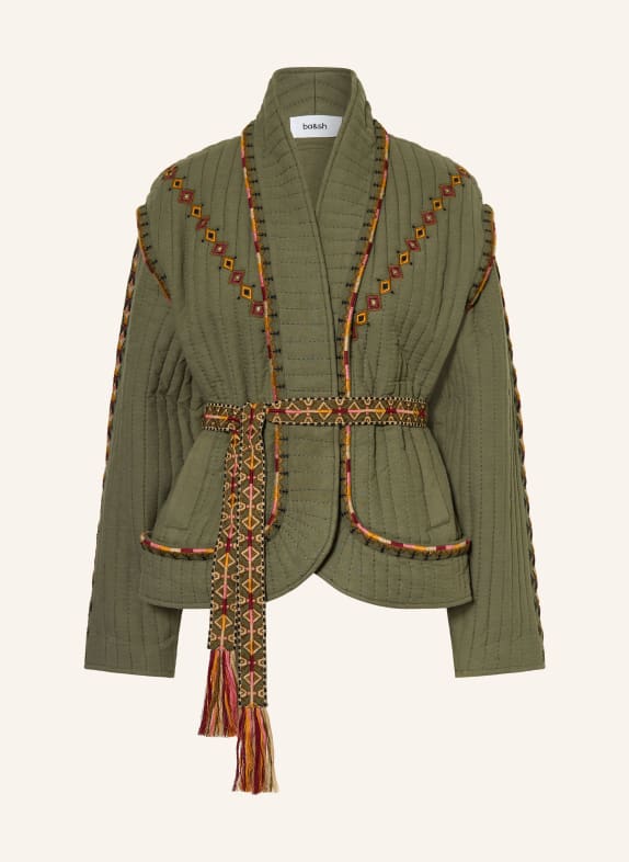 ba&sh Jacke COCOON KHAKI / ROT / GELB