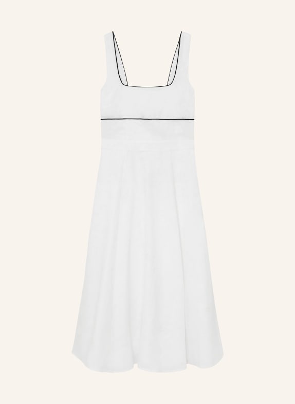 REISS DORETHEA linen dress WHITE / BLACK