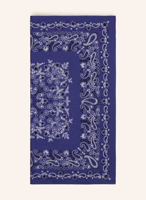 ARKET chustka NIEBIESKI / BIAŁY / CZARNY