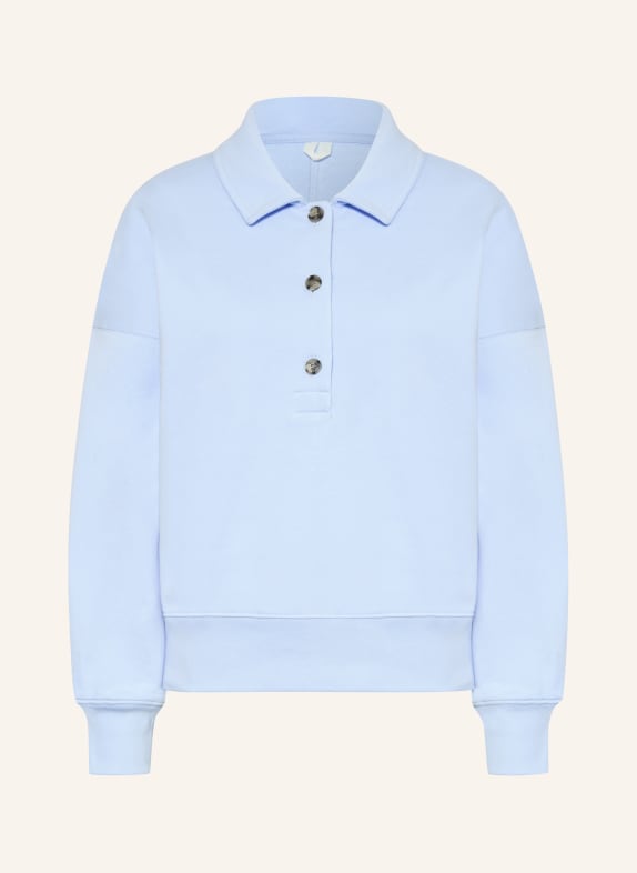 ARKET FLORA Jersey Polo Shirt LIGHT BLUE