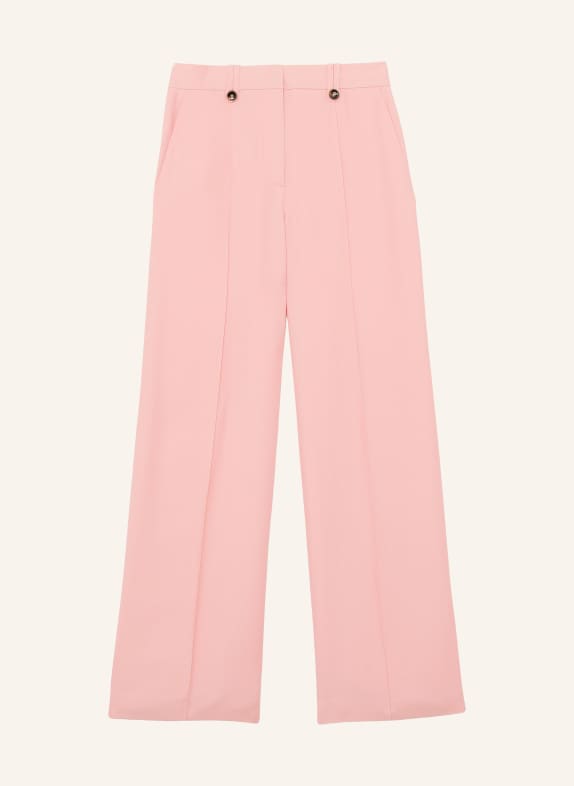 REISS MAGDA wide-leg pants LIGHT RED