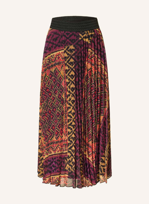 ba&sh Plisseerock OLGIA ROT / LILA / SCHWARZ