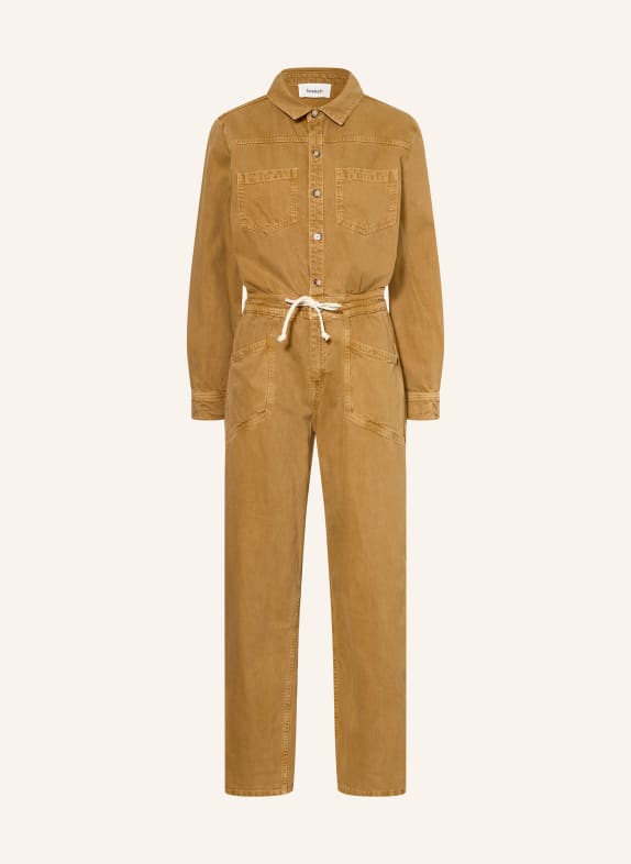 ba&sh Jeans-Jumpsuit FYORELLA BROWN CAMEL