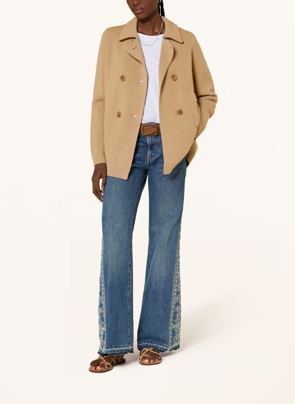 ba&sh Strckjacke VESTA CAMEL