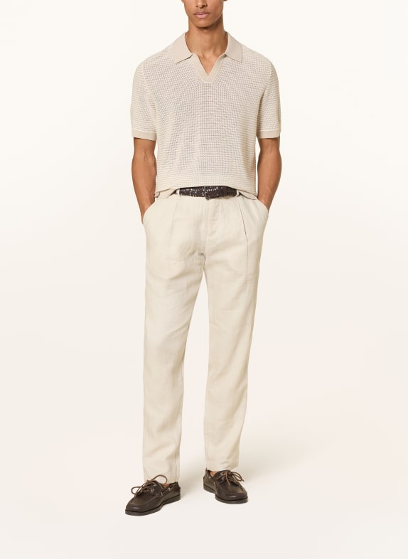 Marc O'Polo Stickad pikétröja LJUSBRUN / BEIGE