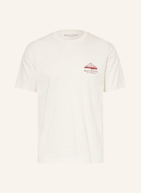 Marc O'Polo T-Shirt WEISS / DUNKELROT