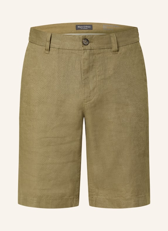 Marc O'Polo Leinenshorts RESO JOGGER Regular Fit OLIV