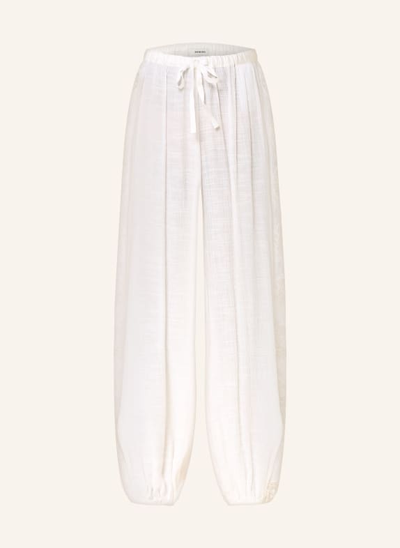 SANDRO 7/8-Hose mit Spitze WEISS