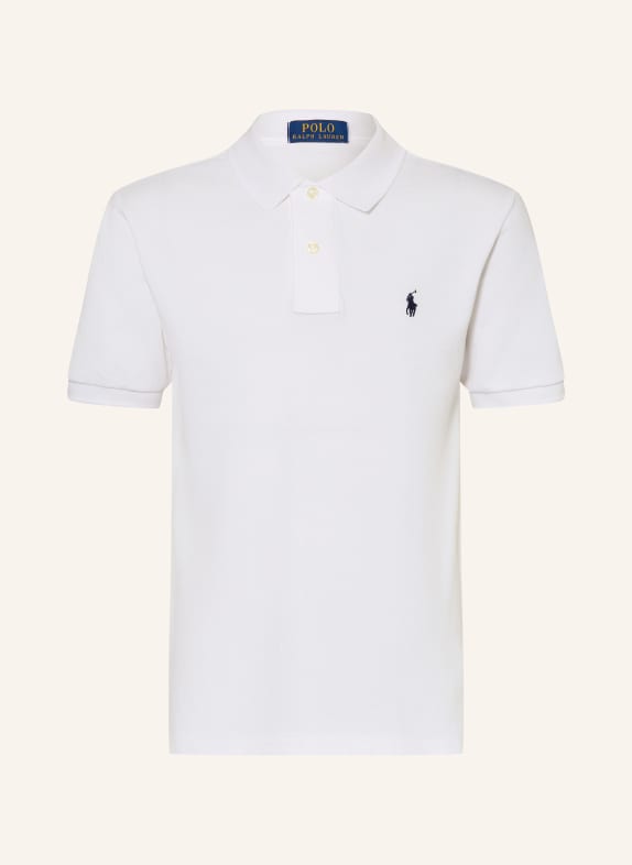 POLO RALPH LAUREN Piqué Polo Shirt, Classic Fit WHITE