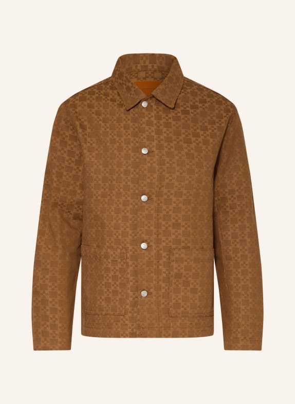 SANDRO Overjacket CAMEL / BRAUN