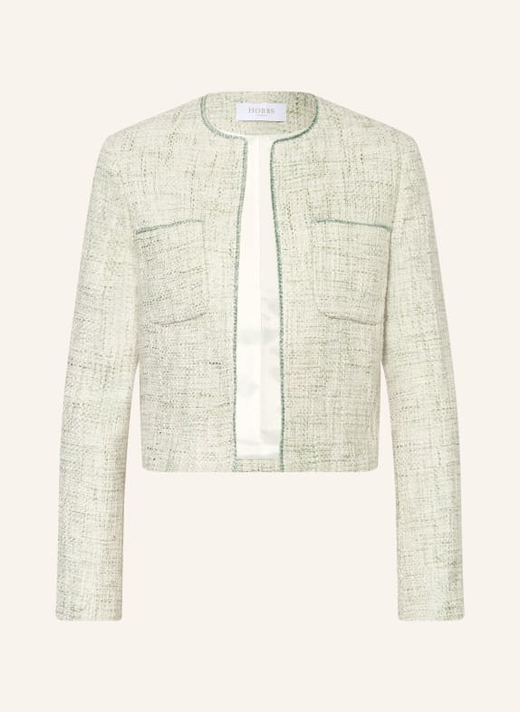 HOBBS Marynarka DARCY z tkaniny bouclé JASNOZIELONY / ZIELONY