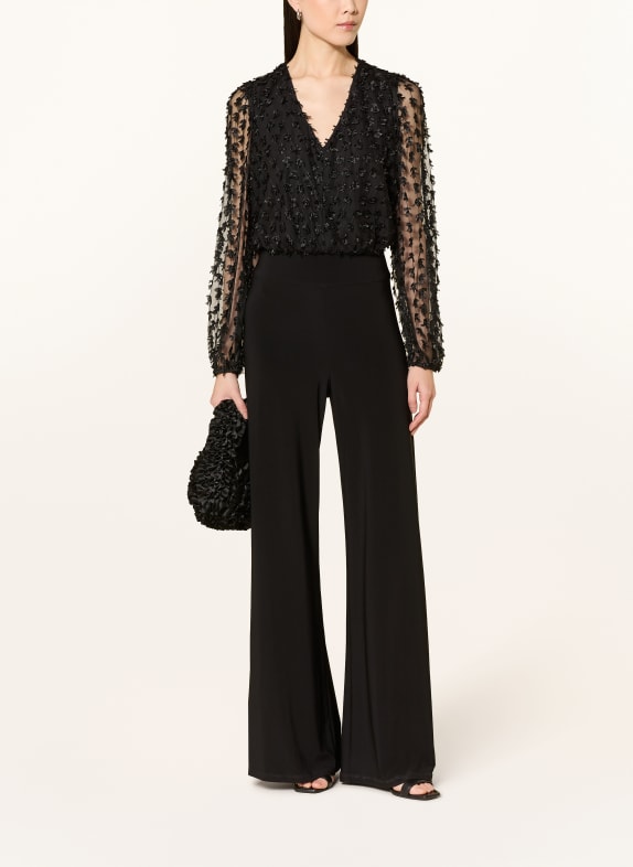 Joseph Ribkoff SIGNATURE Jumpsuit van verschillende materialen ZWART