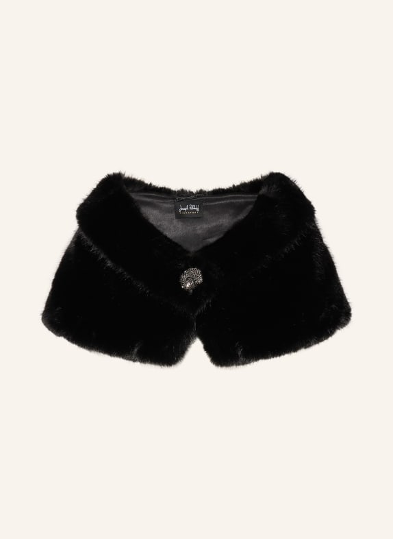 Joseph Ribkoff SIGNATURE Kunstfell-Bolero mit Schmucksteinen SCHWARZ