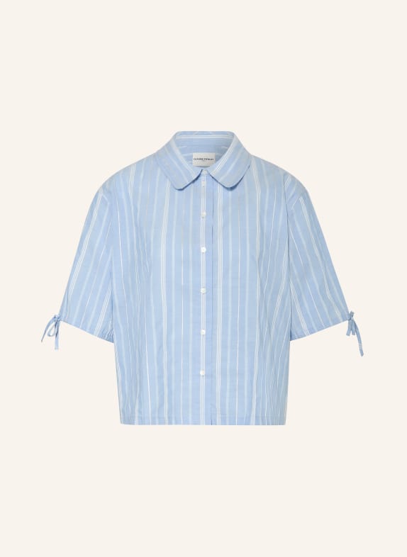 CLAUDIE PIERLOT Hemdbluse HELLBLAU / WEISS