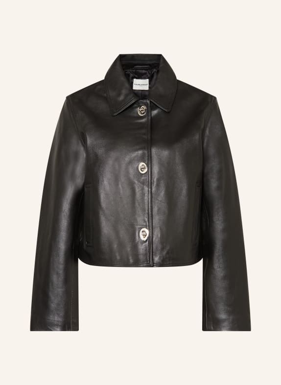 CLAUDIE PIERLOT Lederjacke SCHWARZ