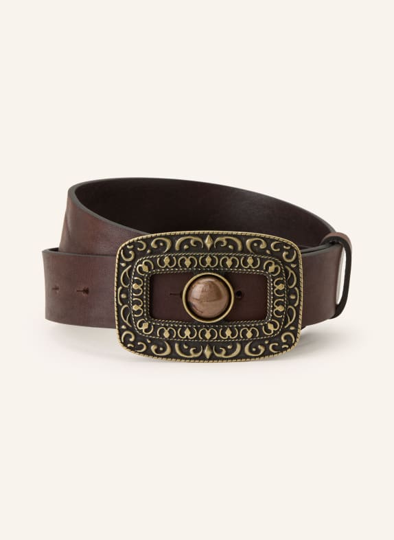 ba&sh Ledergürtel BONI BRAUN / GOLD / HELLBRAUN
