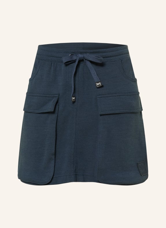 super.natural Skirt made with merino wool DARK BLUE